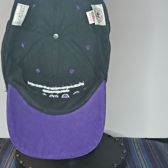 Colorado Rockies MLB Hat Cap Strap Back Black Spring Training Script Logo Mens - Picture 4 of 6